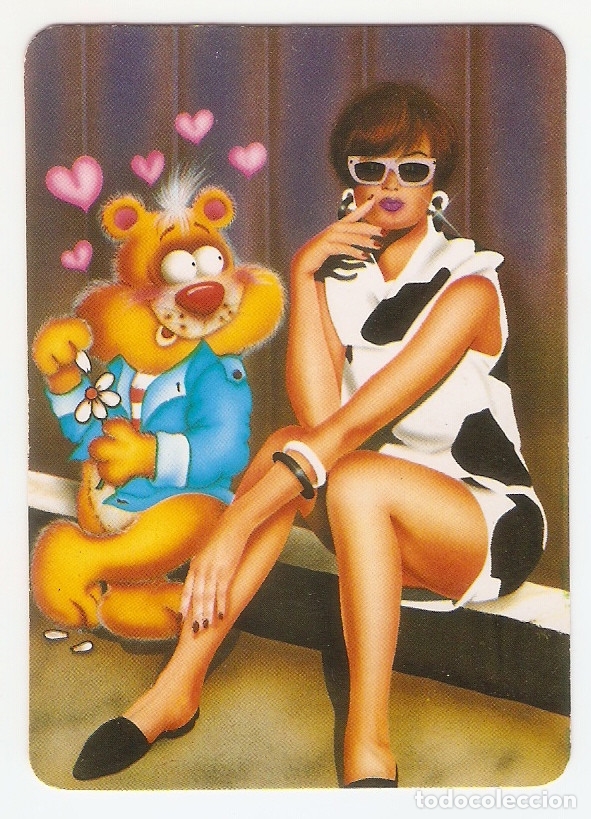 Coleccionismo calendarios: CALENDARIO DE BOLSILLO A&Ntilde;O 1999 DIBUJO DE CHICA Y PELUCHE - PUBLICIDAD DE MADRID - VER FOTO REVERSO