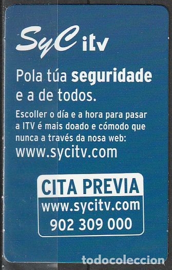 Colecionismo Calend&aacute;rios: Calendario Bolsillo SyC ITV 2016 Pocket Calendar Kalender Calendrier Kalendar