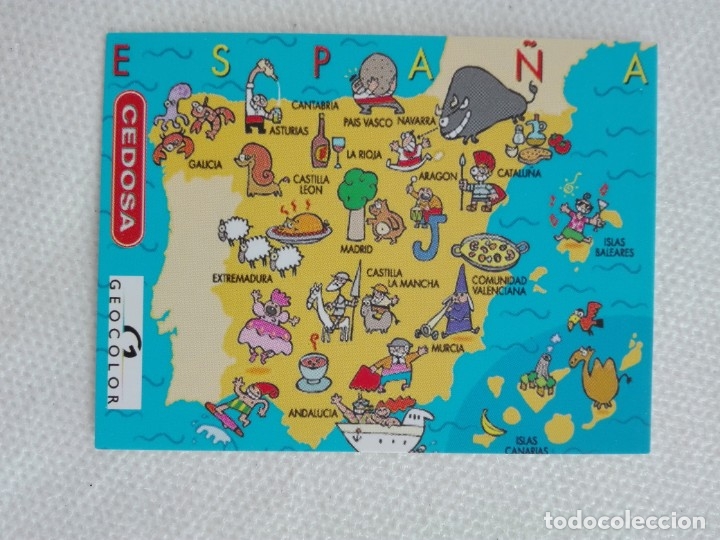 Coleccionismo Calendarios: calendario bolsillo 2016 - CEDOSA ESCUDO DE ORO - MAPA ESPA&Ntilde;A