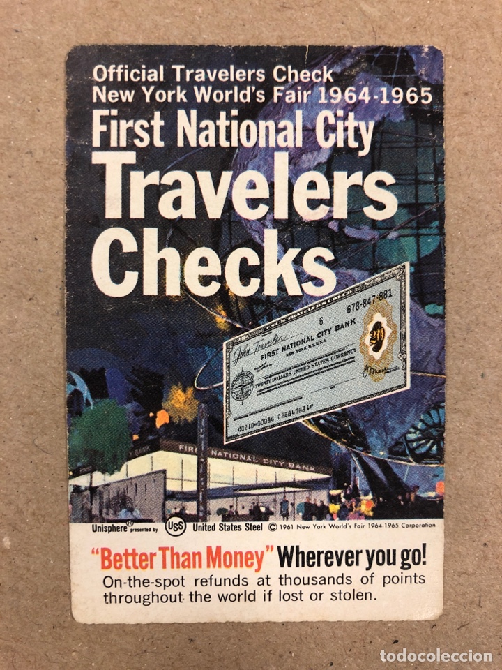 Collezionismo Calendari: TRAVELERS CHECKS. CALENDARIO PUBLICITARIO DEL A&Ntilde;O 1964. ESTADOS UNIDOS.