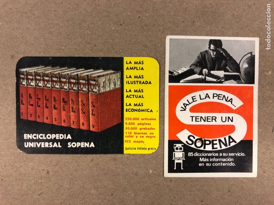 Collezionismo Calendari: EDITORIAL RAM&Oacute;N SOPENA. LOTE 2 CALENDARIOS PUBLICITARIOS DEL LOS A&Ntilde;OS 1964-65 y 1967.