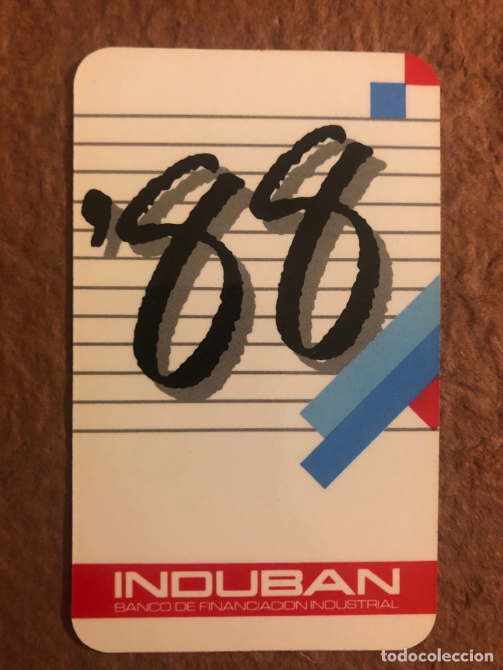 Sammeln von Kalendern: INDUBAN, BANCO DE FINANCIACI&Oacute;N INDUSTRIAL. CALENDARIO PUBLICITARIO DEL A&Ntilde;O 1988. 5 x 8,5 Cms.