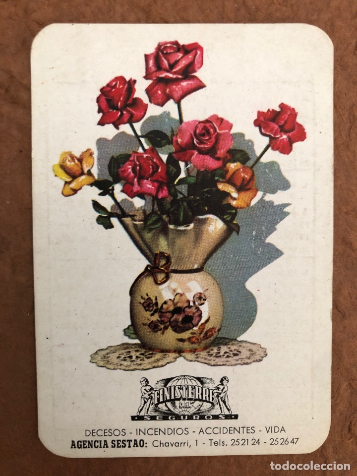 Sammeln von Kalendern: FINISTERRE SEGUROS (AGENCIA SESTAO). CALENDARIO PUBLICITARIO DEL A&Ntilde;O 1965. 6,3 x 9,3 Cms.