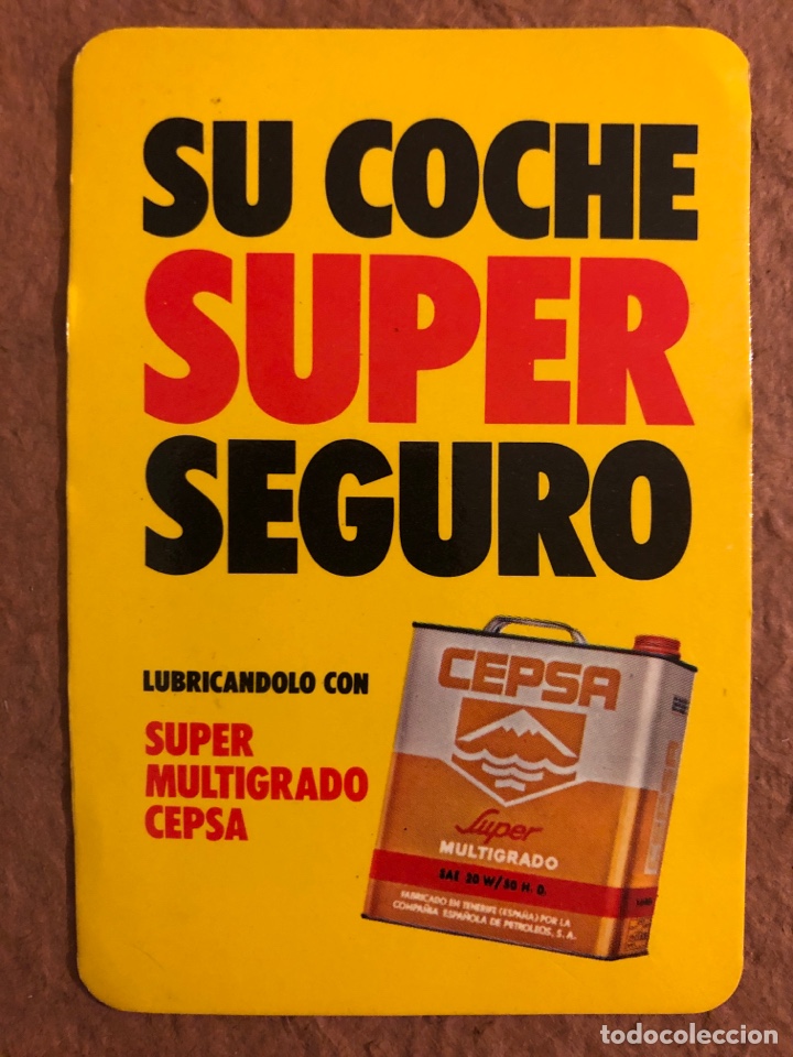 Sammeln von Kalendern: LUBRICANTES CEPSA. CALENDARIO PUBLICITARIO DEL A&Ntilde;O 1975-1976. 7,5 x 11 Cms.