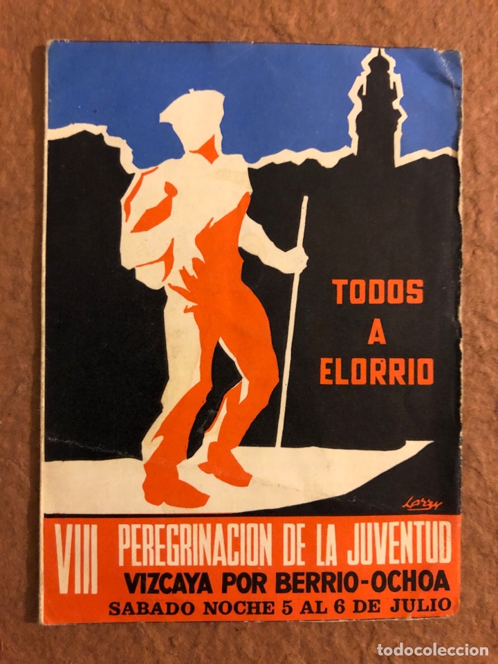 Sammeln von Kalendern: VIII PEREGRINACI&Oacute;N DE LA JUVENTUD (VIZCAYA POR BERRIO-OCHOA). CALENDARIO 1969-1970. D&Iacute;PTICO