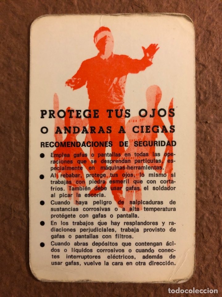 Sammeln von Kalendern: MUTUA INDUSTRIAL DE VIZCAYA. CALENDARIO PUBLICITARIO DEL A&Ntilde;O 1974. 6,7 x 11 Cms.