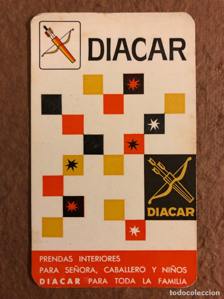 Sammeln von Kalendern: DIACAR, PRENDAS PARA TODA LA FAMILIA. CALENDARIO PUBLICITARIO DEL A&Ntilde;O 1966. 6,5 x 11,5 Cms.