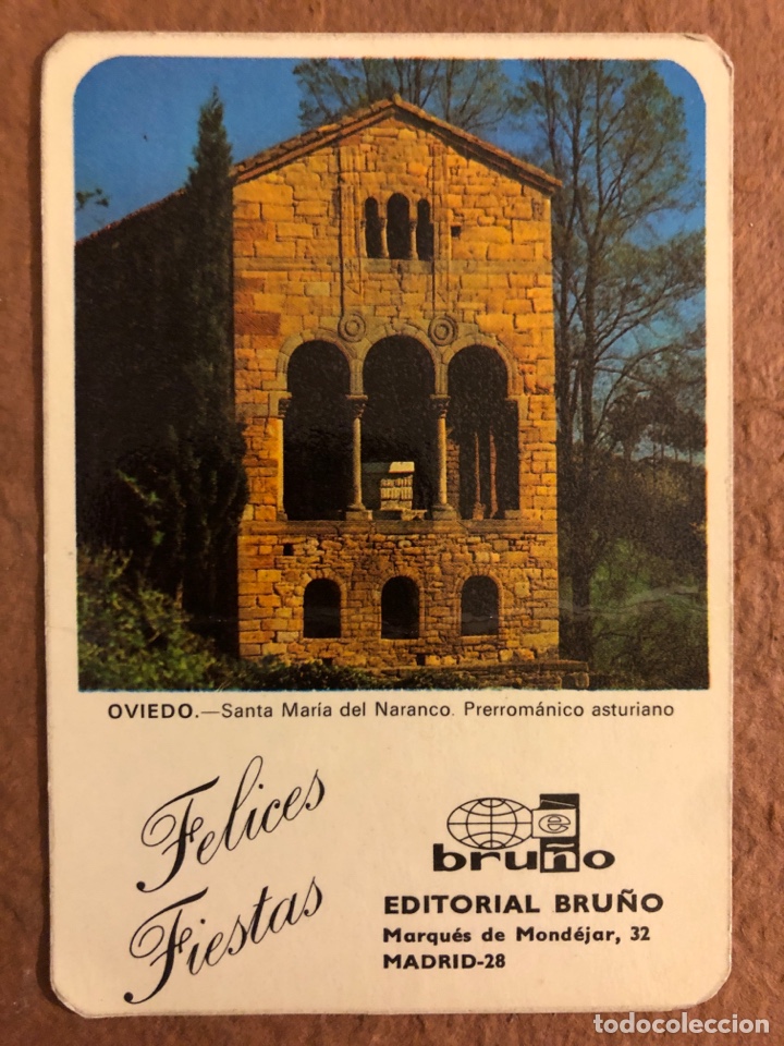 Sammeln von Kalendern: EDITORIAL BRU&Ntilde;O. CALENDARIO PUBLICITARIO DEL A&Ntilde;O 1980. SANTA MAR&Iacute;A DEL NARANCO (OVIEDO).