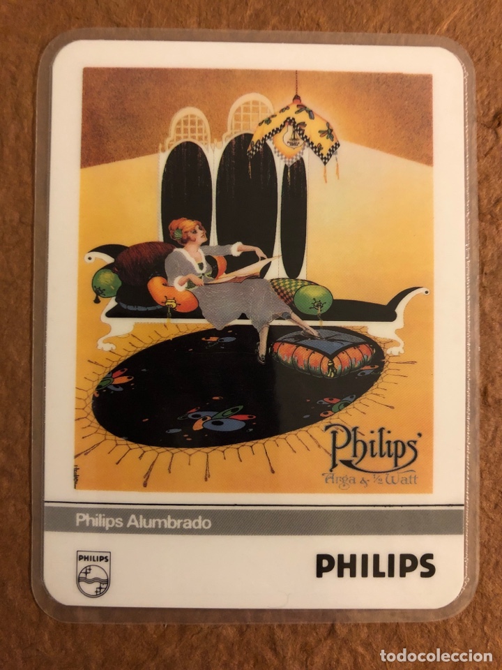 Sammeln von Kalendern: PHILLIPS, COLECCI&Oacute;N SOFTONE. CALENDARIO PUBLICITARIO DEL A&Ntilde;O 1990. PLASTIFICADO. 7,5 x 10 Cms.
