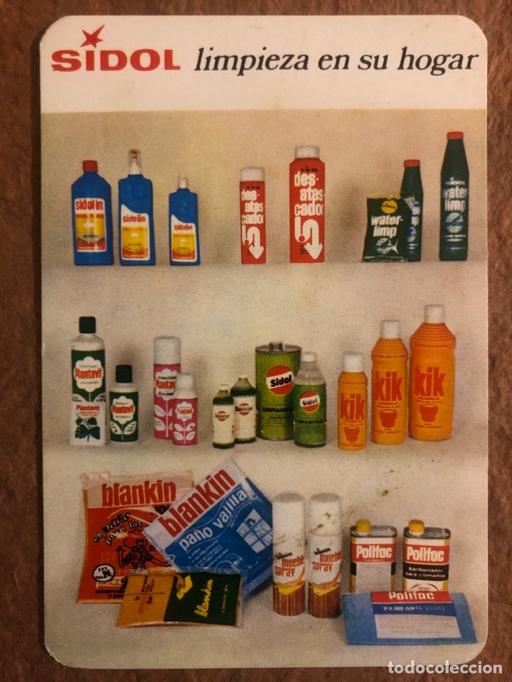 Sammeln von Kalendern: SIDOL LIMPIEZA EN SU HOGAR. CALENDARIO PUBLICITARIO DEL A&Ntilde;O 1973. 7 x 10 Cms.