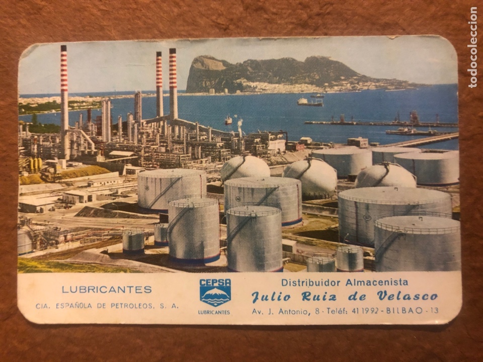Coleccionismo calendarios: LUBRICANTES CEPSA. CALENDARIO PUBLICITARIO DEL A&Ntilde;O 1972. DISTRIBUIDOR BILBAO. 7 x 11 Cms.