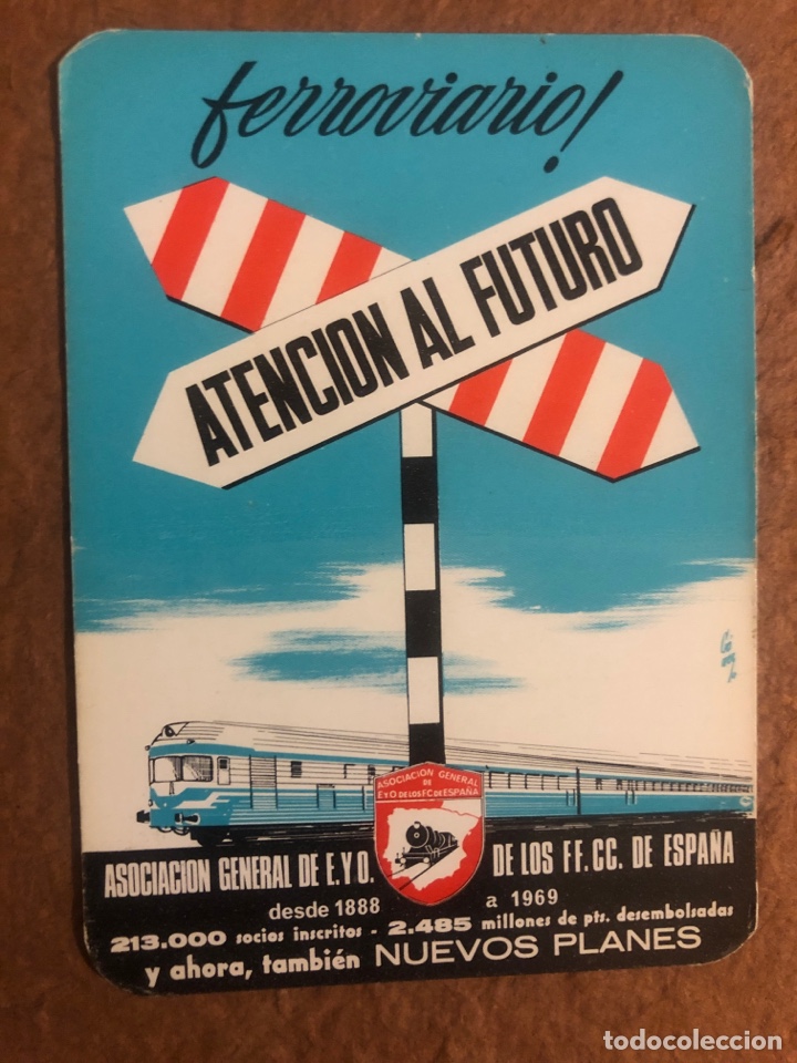 Coleccionismo calendarios: ASOCIACI&Oacute;N GENERAL DE E.Y.O. DE LOS FF.CC. DE ESPA&Ntilde;A. CALENDARIO PUBLICITARIO DEL A&Ntilde;O 1970