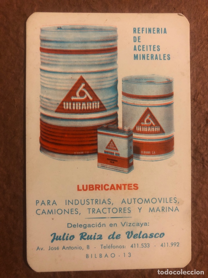 Collectables Calendars: LUBRICANTES ULIBARRI. CALENDARIO PUBLICITARIO DEL A&Ntilde;O 1969. 6,2 x 9,7 Cms.