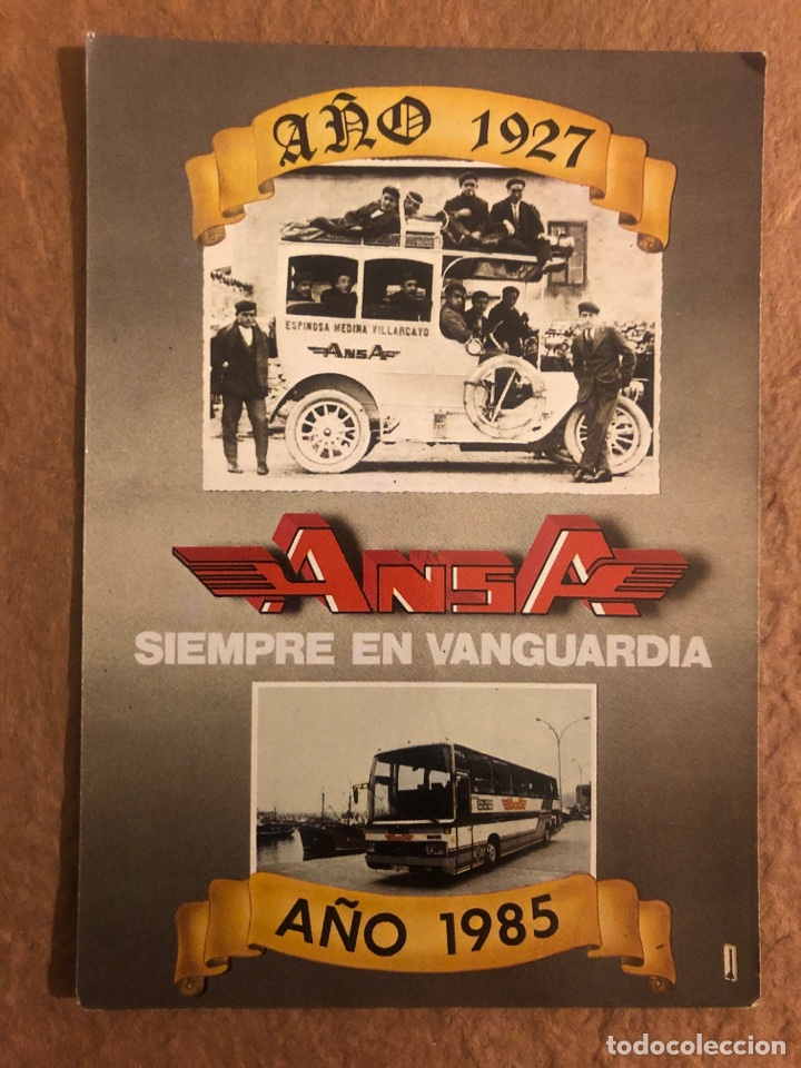 Coleccionismo calendarios: AUTOCARES ANSA (1927-1985). CALENDARIO PUBLICITARIO DEL A&Ntilde;O 1985. 7,7 x 11,7 Cms.