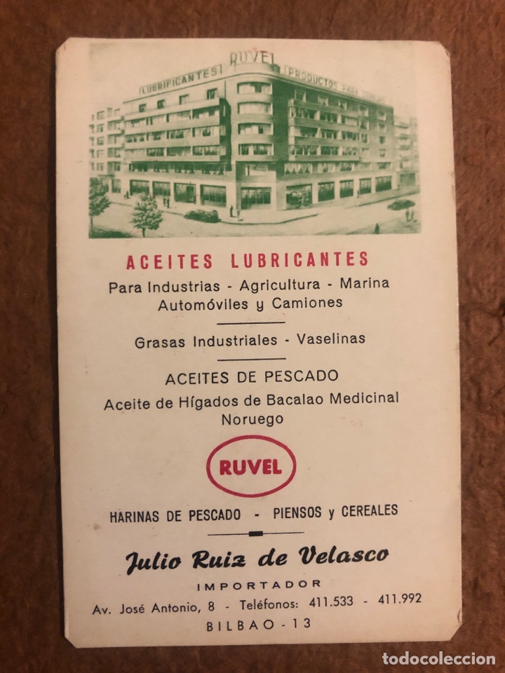 Collectionnisme Calendriers: ACEITES LUBRICANTES RUVEL. CALENDARIO PUBLICITARIO DEL A&Ntilde;O 1970. PUBLI: JULIO RIOZ DE VELASCO