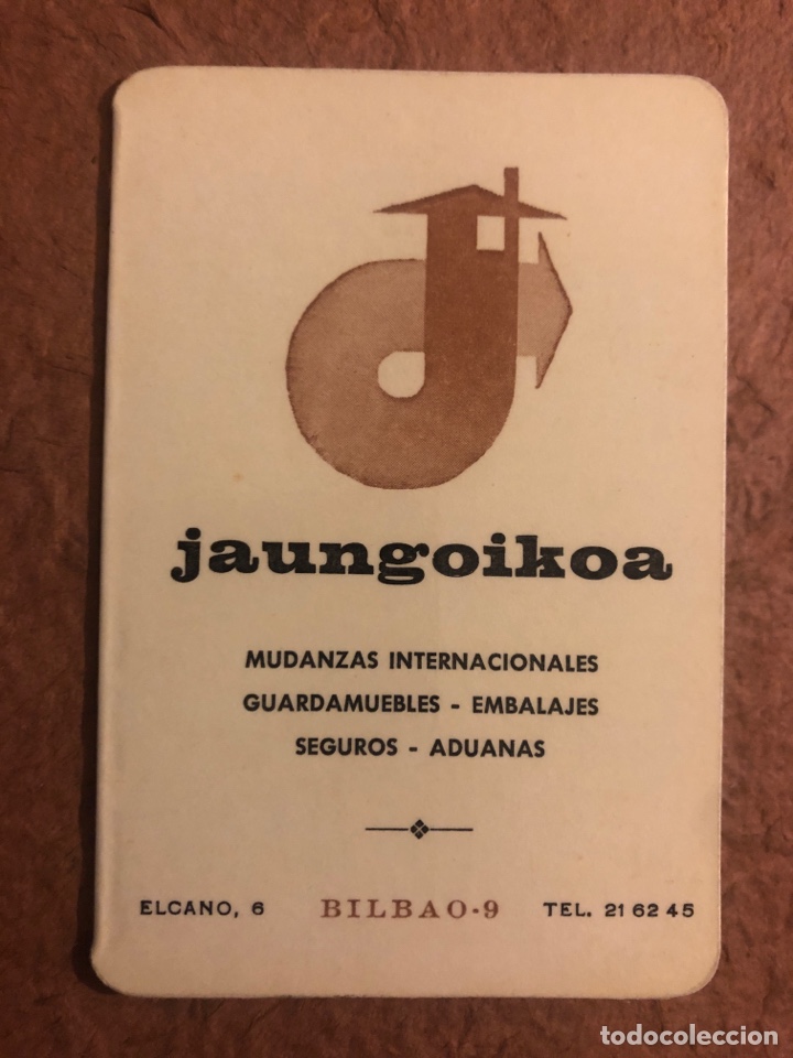 Collectionnisme Calendriers: JAUNGOIKOA (MUDANZAS INTERNACIONALES, GUARDAMUEBLES, SEGUROS..). CALENDARIO DE 1975