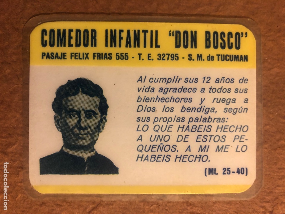 Collectionnisme Calendriers: COMEDOR INFANTIL DON BOSCO (TUCUM&Aacute;N). CALENDARIO DEL A&Ntilde;O 1970. PLASTIFICADO.