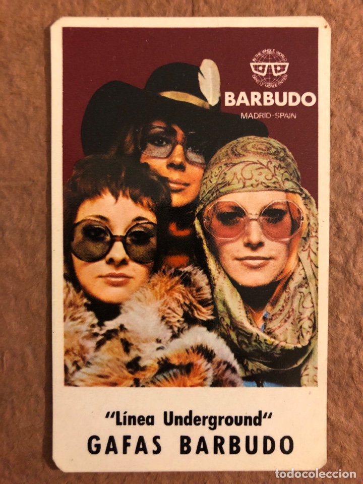 Collectionnisme Calendriers: GAFAS BARBUDO, LINEA UNDERGROUND. CALENDARIO PUBLICITARIO DEL A&Ntilde;O 1971. 5,8 x 9,7 Cms.