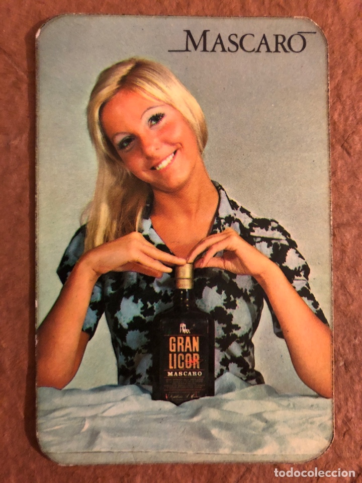 Colecionismo Calend&aacute;rios: MASCAR&Oacute; GRAN LICOR. CALENDARIO PUBLICITARIO DEL A&Ntilde;O 1971. 6,2 x 9,5 Cms.