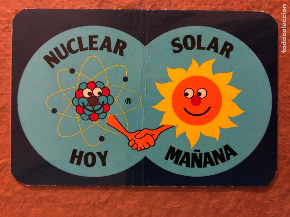Collectables Calendars: NUCLEAR HOY SOLAR MA&Ntilde;ANA. CALENDARIO PUBLICITARIO DE 1981. IBERDUERO. 6,3 x 9,5 Cms.