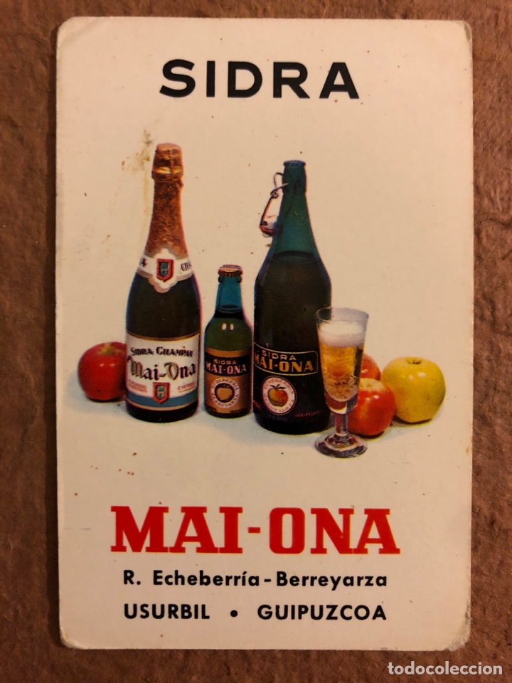 Collectionnisme Calendriers: SIDRA MAI-ONA (USURBIL GUIP&Uacute;ZCOA). CALENDARIO PUBLICITARIO DEL A&Ntilde;O 1970. 6,3 x 9,7 Cms.