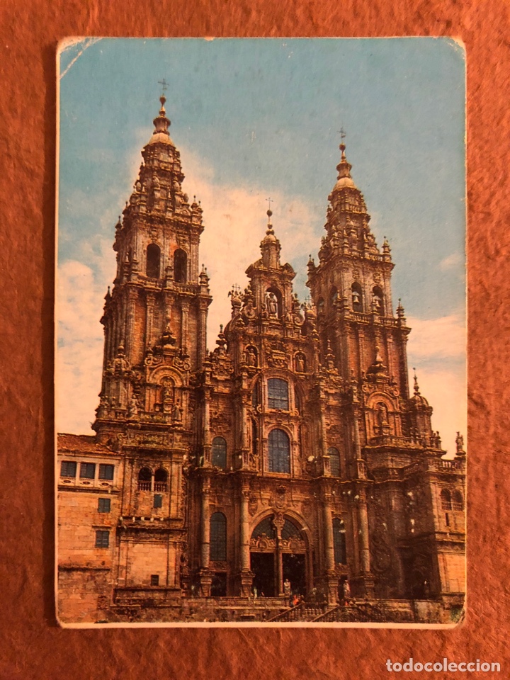 Collectionnisme Calendriers: CATEDRAL DE SANTIAGO. CALENDARIO PUBLICITARIO DE 1977 DEL BAR RINC&Oacute;N DE M&Aacute;LAGA. 7 x 10 Cms