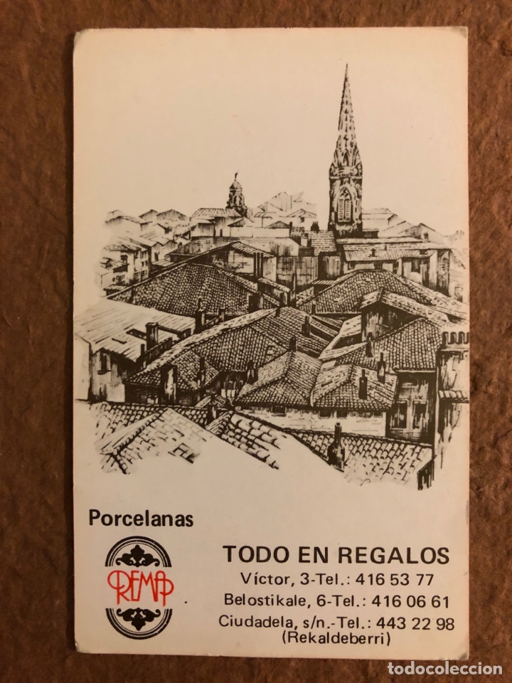 Collezionismo Calendari: PORCELANAS REMAP (BILBAO). CALENDARIO PUBLICITARIO DEL A&Ntilde;O 1983. 6,5 x 10,2 Cms.