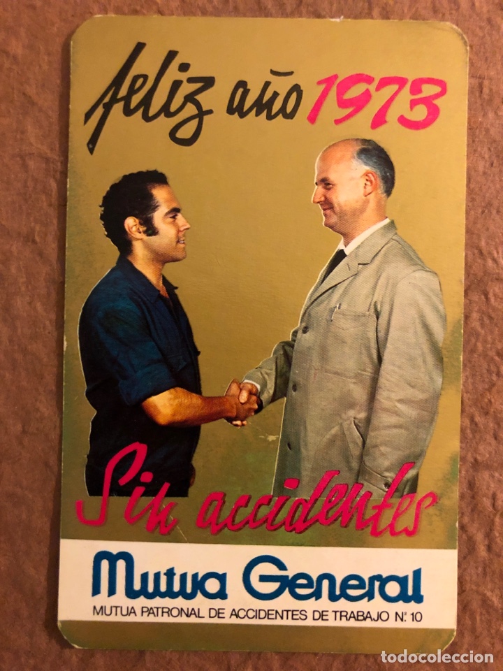 Collezionismo Calendari: MUTUA GENERAL. CALENDARIO PUBLICITARIO DE 1973. N&deg; 10. MUTUA PATRONAL DE ACCIDENTES