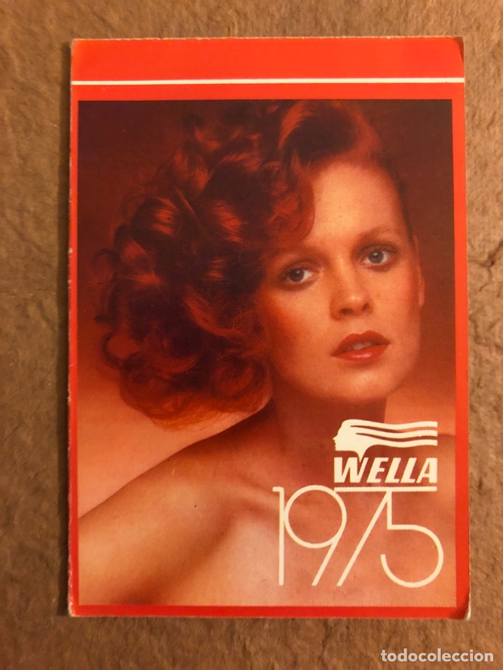 Collezionismo Calendari: WELLA. CALENDARIO PUBLICITARIO DEL A&Ntilde;O 1975. D&Iacute;PTICO. 7,2 x 10,5 Cms.