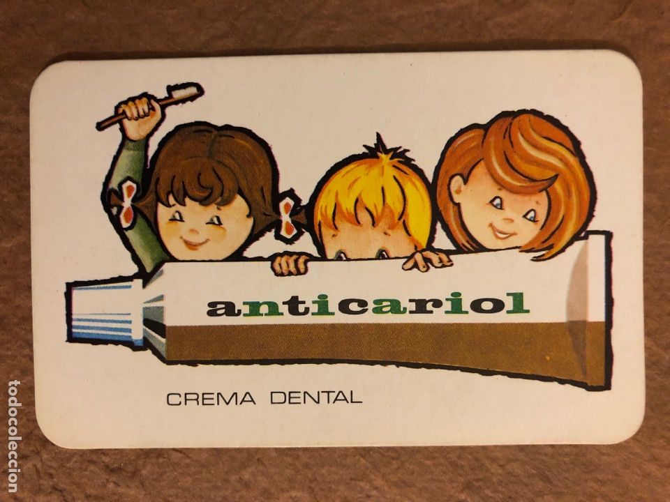 Sammeln von Kalendern: ANTICARIOL CREMA DENTAL. CALENDARIO PUBLICITARIO DEL A&Ntilde;O 1972. 6 x 9,5 Cms.