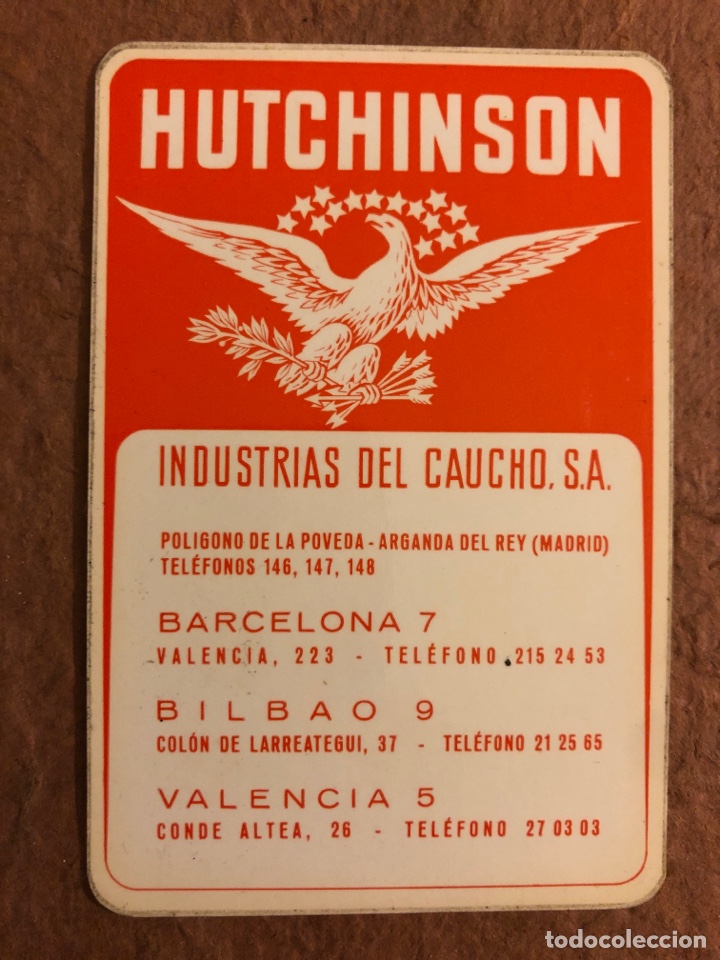 Sammeln von Kalendern: HUTCHINSON INDUSTRIAS DEL CAUCHO. CALENDARIO PUBLICITARIO DEL A&Ntilde;O 1976. 6,2 x 9,2 Cms.
