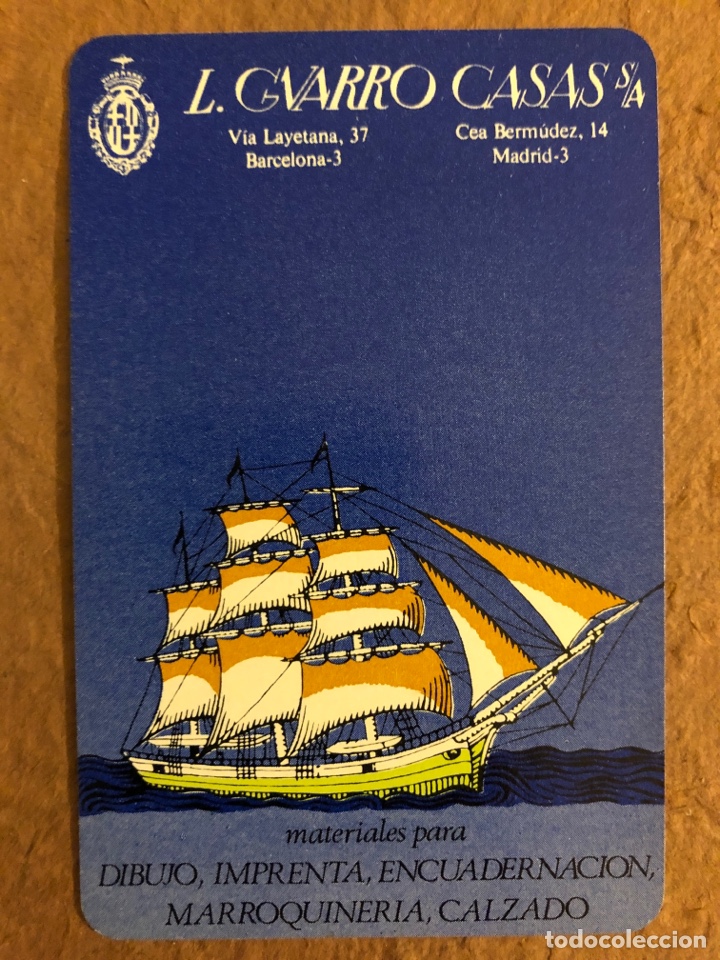 Sammeln von Kalendern: L. GVARRO CASAS S.A. CALENDARIO FOURNIER PUBLICITARIO DEL A&Ntilde;O 1977. 6 x 9,5 Cms.