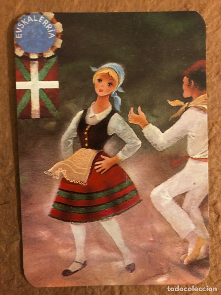 Sammeln von Kalendern: EUSKALERRIA. DANTZA. CALENDARIO PUBLICITARIO DE 1980. FOTOS SANTAMAR&Iacute;A (BILBAO). 6,5 x 9,5 Cms.