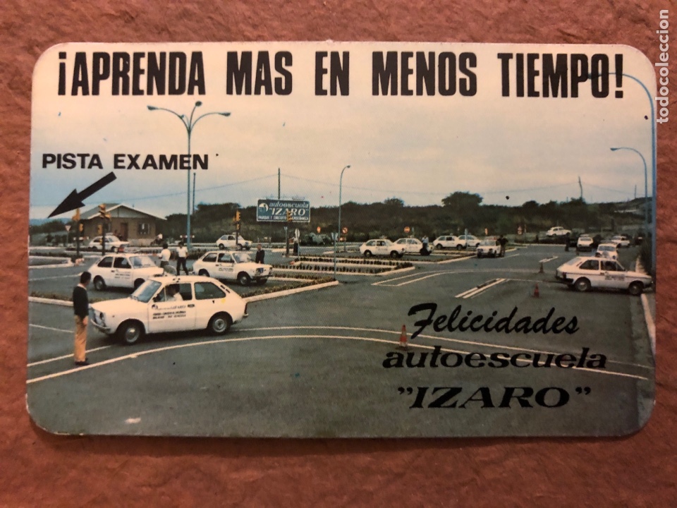 Collectionnisme Calendriers: AUTOESCUELA IZARO (BILBAO). CALENDARIO PUBLICITARIO DEL A&Ntilde;O 1981. 5,7 x 9,5 Cms.