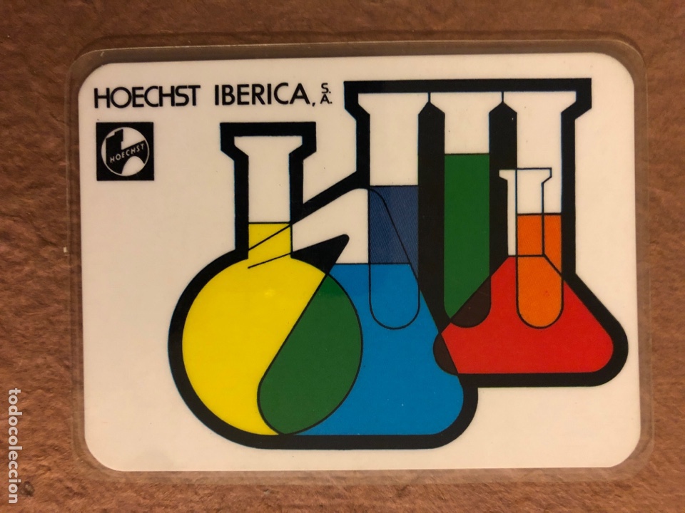 Sammeln von Kalendern: HOECHST IB&Eacute;RICA S.A. CALENDARIO PUBLICITARIO DEL A&Ntilde;O 1972. PLASTIFICADO. 7,5 x 10 Cms