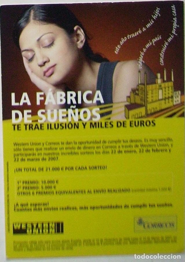 Sammeln von Kalendern: CALENDARIO WESTERN UNION 2007