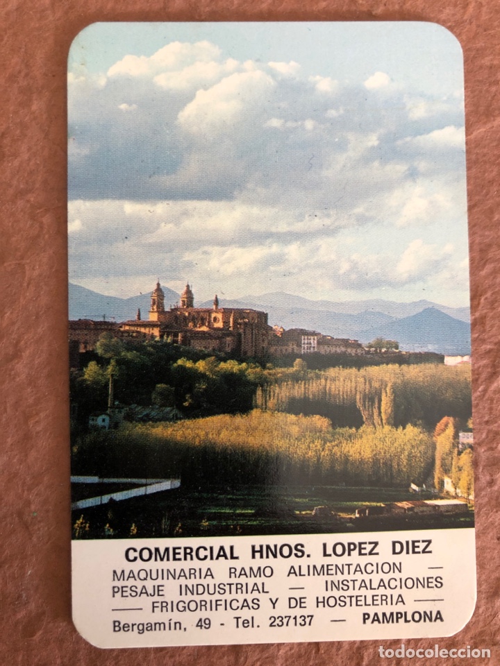 Sammeln von Kalendern: COMERCIAL HNOS. L&Oacute;PEZ D&Iacute;EZ (PAMPLONA). CALENDARIO PUBLICITARIO DEL A&Ntilde;O 1970. 6 x 9,5 Cms.