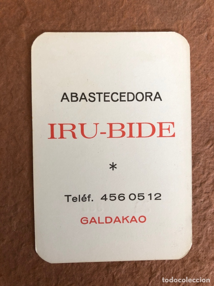Coleccionismo calendarios: ABASTECEDORA IRU-BIDE (GALDAKAO). CALENDARIO PUBLICITARIO DEL A&Ntilde;O 1982. PARTICIPACI&Oacute;N LOTER&Iacute;A