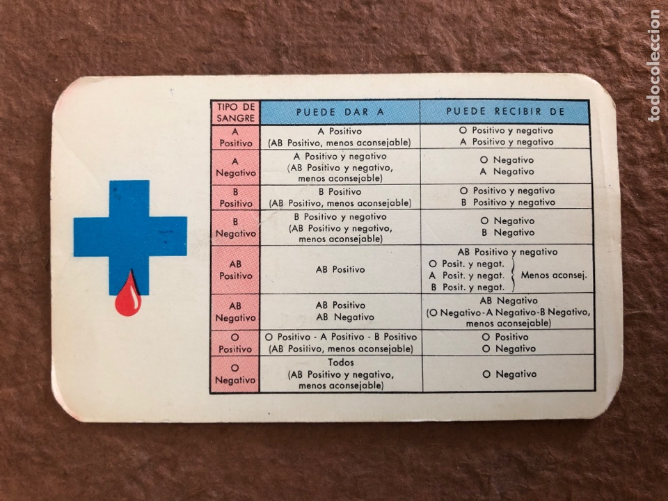 Collectables Calendars: HERMANDAD DE DONANTES DE SANGRE DE LA S.S. DE VIZCAYA. CALENDARIO DEL A&Ntilde;O 1981. 6,5 x 10,5 Cms.