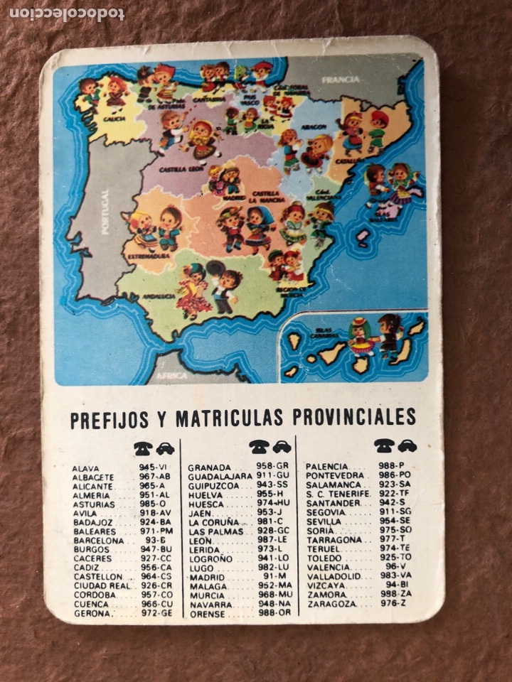 Coleccionismo calendarios: PREFIJOS Y MATR&Iacute;CULAS PROVINCIALES. CALENDARIO PUBLICITARIO DE 1986. MUEBLES MART&Iacute; (VALENCIA).