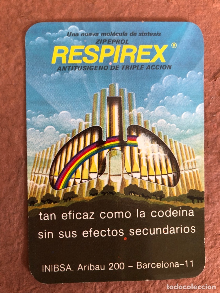 Collectables Calendars: RESPIREX (BARCELONA). CALENDARIO PUBLICITARIO DEL A&Ntilde;O 1976 y AVANCE 1977. 6,7 x 9,7 Cms.