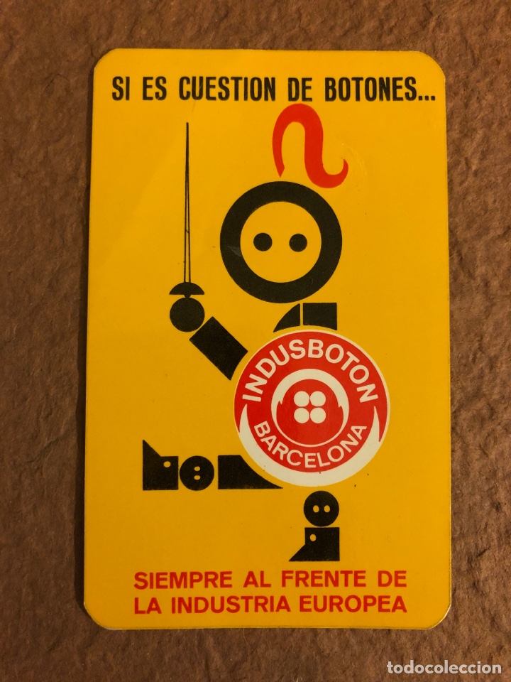 Collectables Calendars: INDUSBOTON, INDUSTRIA BOTONERA, J.S.M (BARCELONA). CALENDARIO PUBLICITARIO DEL A&Ntilde;O 1971.