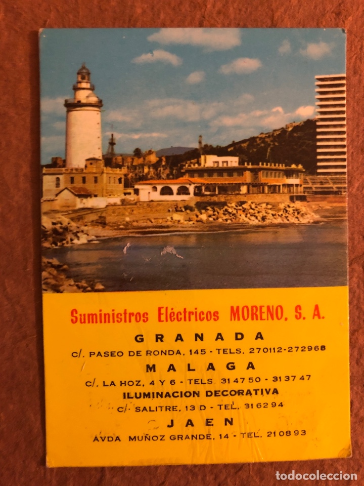 Collectables Calendars: SUMINISTROS EL&Eacute;CTRICOS MORENO, S.A. (ANDALUC&Iacute;A). CALENDARIO PUBLICITARIO DEL A&Ntilde;O 1975.