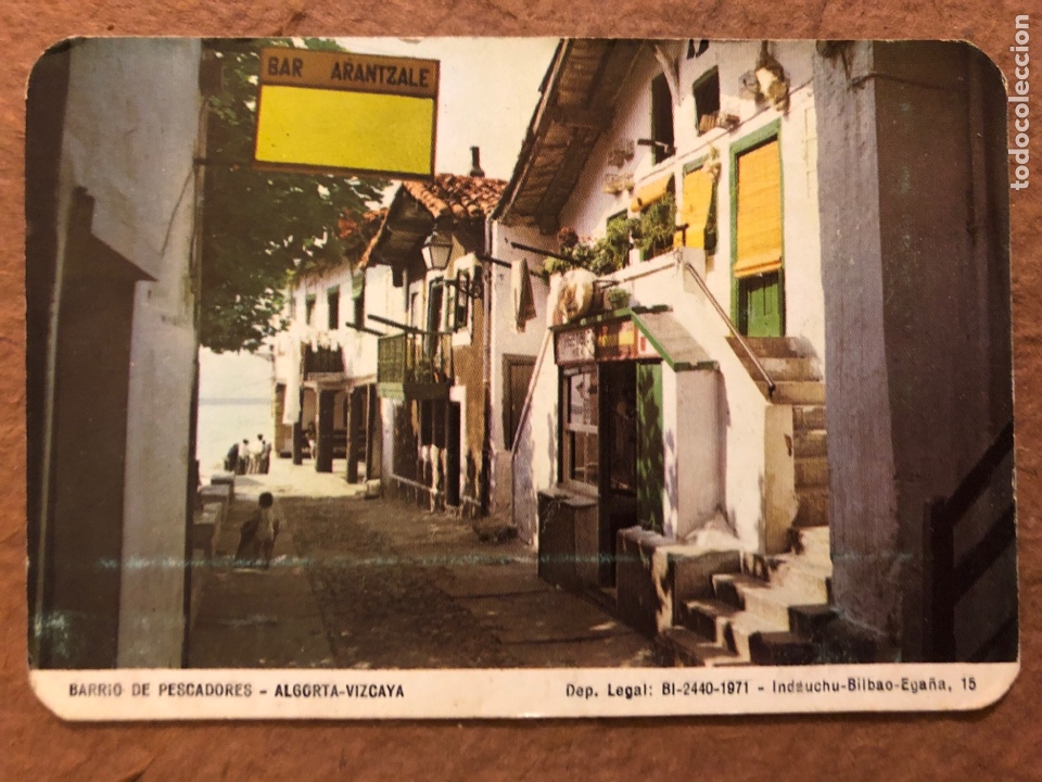 Collectionnisme Calendriers: BARRIO DE PESCADORES (ALGORTA). CALENDARIO PUBLICITARIO DE 1972. PAPELER&Iacute;A LIBRER&Iacute;A INDAUCHU (BILBAO