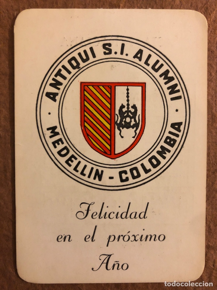 Collezionismo Calendari: ANTIQUI S.I. ALUMNI (MEDELL&Iacute;N COLOMBIA). CALENDARIO DEL A&Ntilde;O 1984. 6,8 x 9,8 Cms.