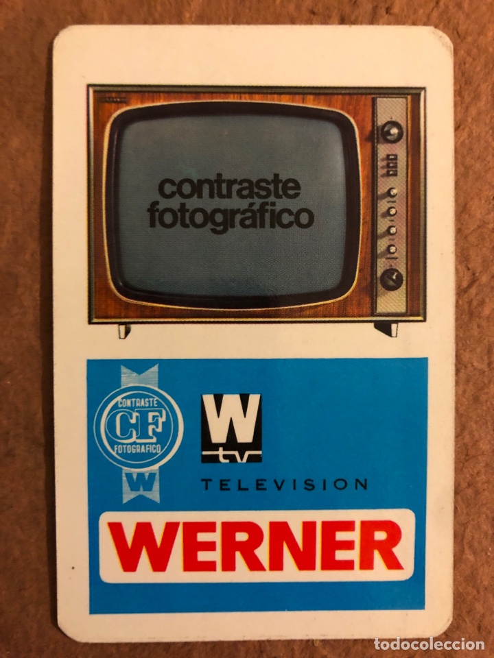 Coleccionismo calendarios: TELEVISI&Oacute;N WERNER. CALENDARIO PUBLICITARIO DEL A&Ntilde;O 1968. 6,2 x 9,7 Cms.