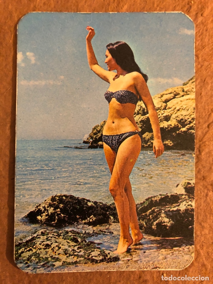 Collezionismo Calendari: BAR SANTANDER (SANTUCHU BILBAO). CALENDARIO PUBLICITARIO DE 1973. CHICA BIKINI. 6,7 x 9,7 Cms.