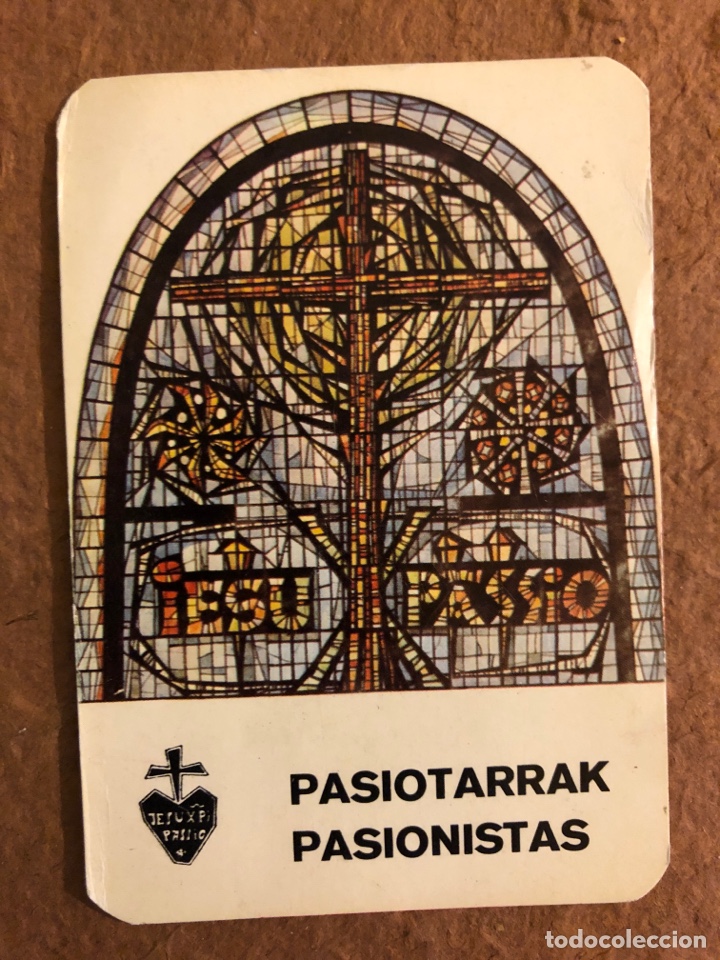 Coleccionismo calendarios: PASIOTARRAK - PASIONISTAS, JESUXPI PASSIO. CALENDARIO RELIGIOSO DEL A&Ntilde;O 1983. 7 x 10 Cms.
