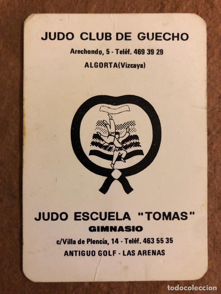 Coleccionismo calendarios: JUDO CLUB GUECHO Y JUDO ESCUELA TOMAS (GUECHO). CALENDARIO PUBLICITARIO DE 1982.