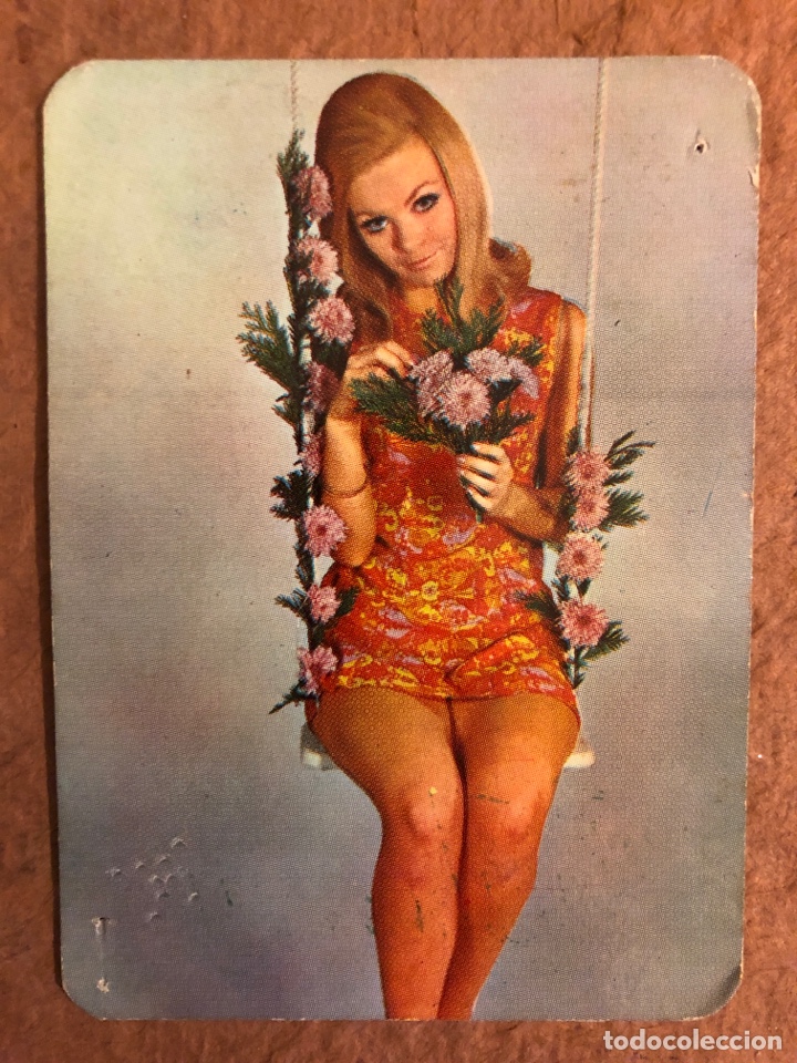 Collectables Calendars: CRISPETAS ESTEVE (ALGEMES&Iacute; - VALENCIA). CALENDARIO PUBLICITARIO DEL A&Ntilde;O 1970. CHICA. 7 x 9,5 Cms.